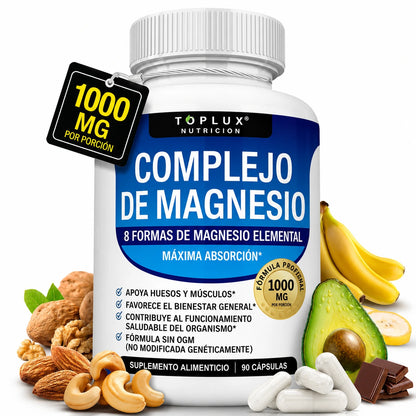 Magnesium 8 en 1 - La Fórmula Completa para tu Bienestar Diario