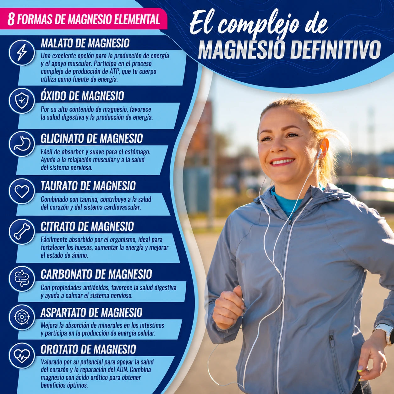 Magnesium 8 en 1 - La Fórmula Completa para tu Bienestar Diario