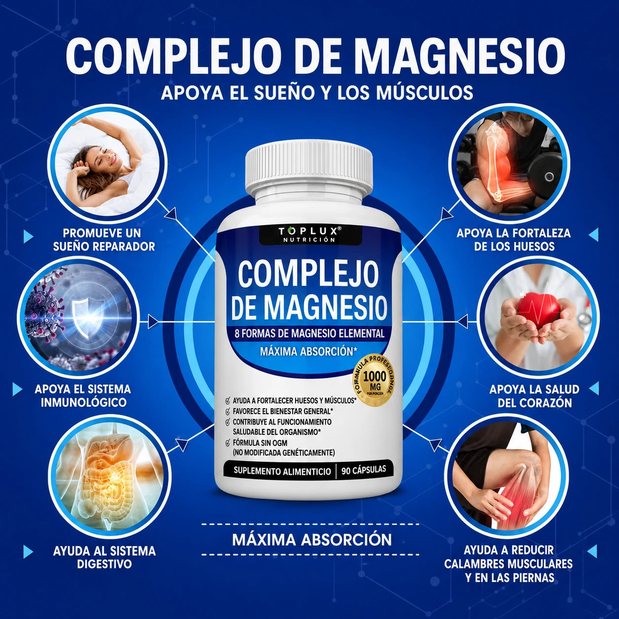 Magnesium 8 en 1 - La Fórmula Completa para tu Bienestar Diario