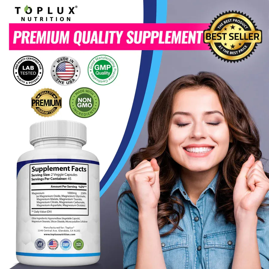 Magnesium 8 en 1 - La Fórmula Completa para tu Bienestar Diario