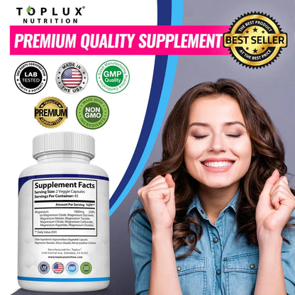Magnesium 8 en 1 - La Fórmula Completa para tu Bienestar Diario