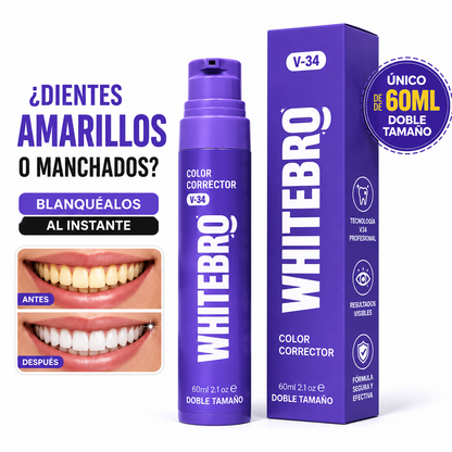 Whitebro – Blanqueador Dental Instantáneo para una Sonrisa Más Blanca